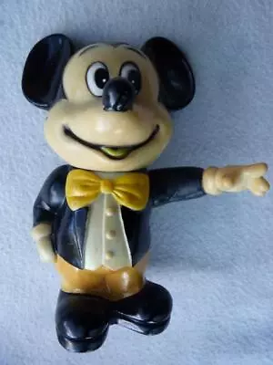 VINTAGE DISNEY MICKEY MOUSE PIGGY SAVING BANK - MADE IN KOREA C1960 • $25