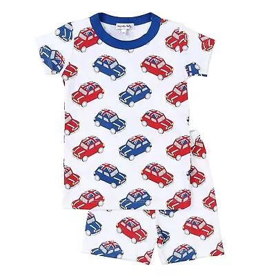 Magnolia Baby Boys MINI COOPER Short Pajamas Pima Cotton Blue NEW • $25