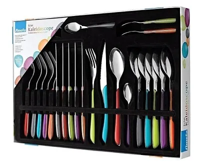 £29.99 • Buy Amefa Eclat Kaleidoscope 24 Piece Cutlery Set Stainless Steel - Coloured Handles