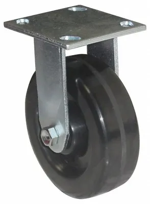 Rigid Top Plate Caster: 6  Diam X 2  Wide Phenolic Wheel 7-1/2  Overall Height • $18.22