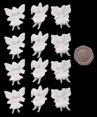 12 X Edible 3D Fairies Fairy Icing Set Cake Cupcake Toppers Decorations • £8.99