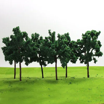 D11054 10pcs O Scale Model Roadside Trees 1:50 11cm Train Layout Diorama • $9.99