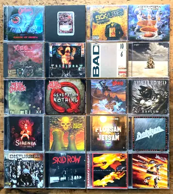 220 Rock/Metal CDs - Skillet Anthrax Judas Priest AC/DC Disturbed  Overkill • $7.90