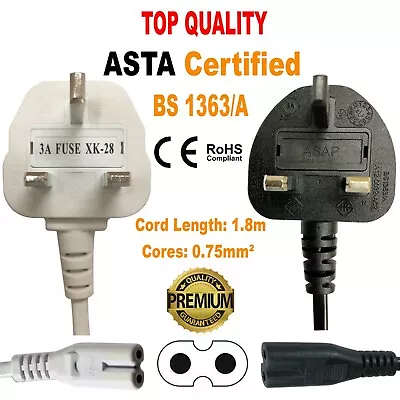 £7.48 • Buy UK Power Cord Cable Lead For Canon Camera Camcorder Battery Charger AC Adapter