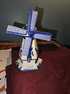 Vintage Handpainted Delft Blue And White Windmill • $7.50