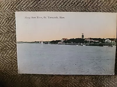 Antique 1910 Postcard Along Bass River S Yarmouth MA Cape Cod • $8