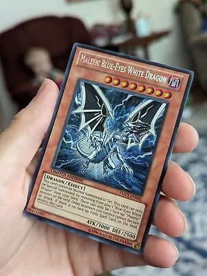 MALEFIC BLUE-EYES WHITE DRAGON YMP1-EN002 Secret Rare Limited Edition • $4.98