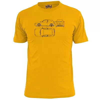 £9.99 • Buy Mens Alfa Romeo 147 3 Door Blueprint T Shirt Classic Car Vintage