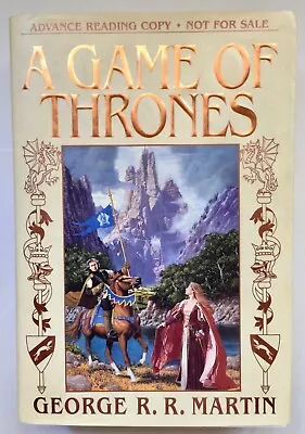 A Game Of Thrones-George R.R. Martin ARC (Advance Reading Copy) RARE Promo PROOF • $825