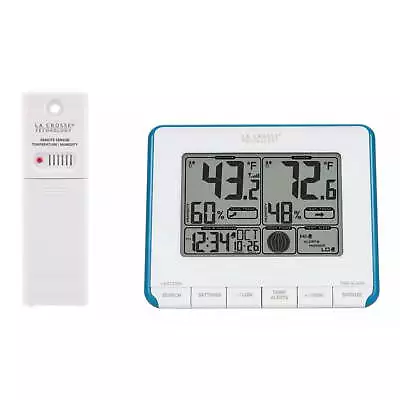 La Crosse Technology0.40 Lb Weather Station And Temp Alerts With Wireless Sensor • $28.79