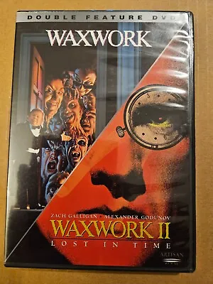 WAXWORK/WAXWORK II - Double Feature - DVD - Zach Galligan Miles O'Keefe - R • $6.75