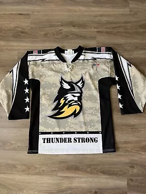 Stockton Thunder Military Appreciation Hockey Camo Rare Jersey Sz Medium • $127.49