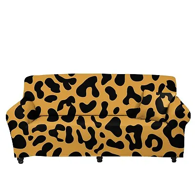 $35.99 • Buy FOR U DESIGNS Leopard Pattern Sofa Cover Universal Fit 1pc Fit For Pet&Child