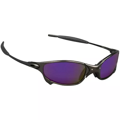 New Gray Polar W/Purple Mirror Replacement Lenses Made To Fit Oakley Juliet X-M  • $10.95