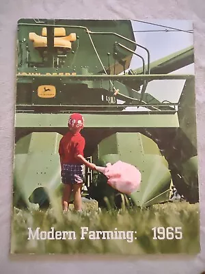 JOHN DEERE Modern Farming 1965 Tractor Sales Brochure Vintage Catalog Green Line • $275