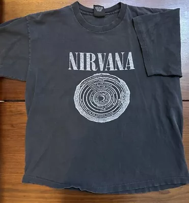 Vintage Nirvana Vestibule T-shirt XL 1991 Giant Tee Jays Authentic Sub Pop • $800