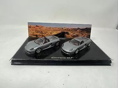 1/43 Minichamps Porsche Carrera GT Set In Silver  Dealer WAP 020103 14 CS834 • $99.99