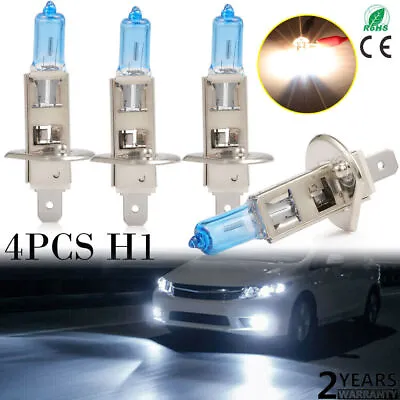 12V 55W H1 4Pc Super White LED DRL Halogen Car Driving Headlight Fog Light Bulbs • $14.72