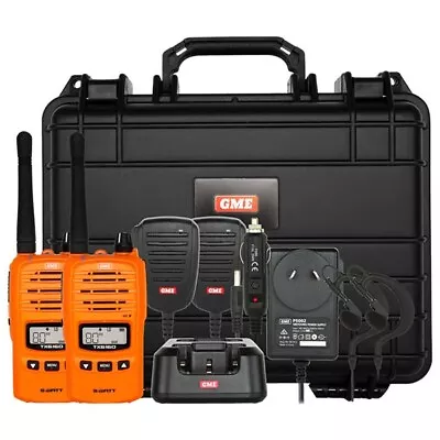 GME TX6160OTP 5W UHF Handheld Radio Twin Pack (Orange) • $558.85