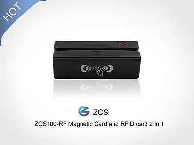 ZCS100-RF USB  Magnetic Swipe Card Reader RFID NFC Card Reader Writer • $39