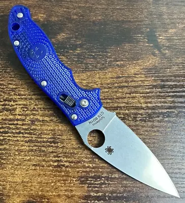 Spyderco Manix 2 Knife Blue FRCP CTS BD1N C101PBL2 FACTORY SECOND • $115