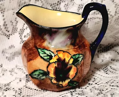 ART DECO  H&K TUNSTALL VIOLA SMALL JUG ENGLISH HAND PAINTED & BEAUTIFUL C1930's • £10