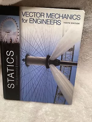 Vector Mechanics For Engineers Statics By Beer Ferdinand; Johnston - Hardcover • $50