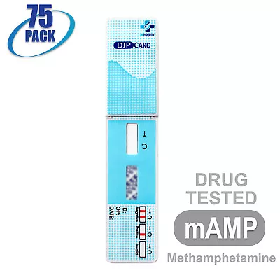 Mintegrity [75pk] Methamphetamine (mAMP) Dip Card Urine Drug Test #MI-WDMA-114 • $50.99