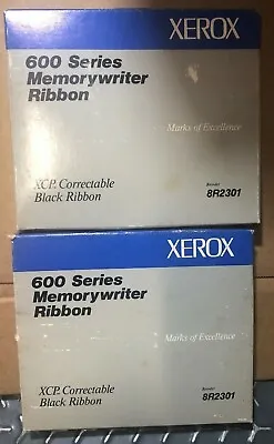 Lot Of 2 XEROX 8R2301 600 Series Memorywriter Typewriter Ribbons XCP Correctable • $19.99
