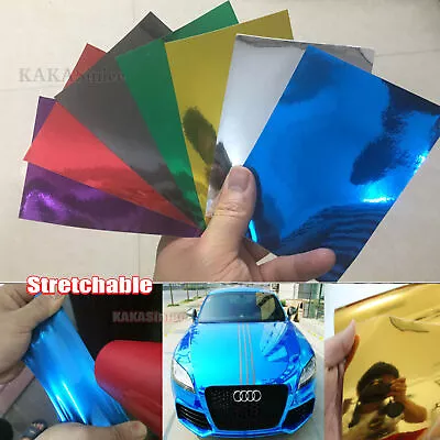 Sample Center Car Chameleon Satin Chrome Pearl Metal Vinyl Wrap PVC Sticker HDUS • $3.15