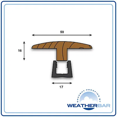 Solid Wood Height Adjustable Flooring Profiles Trims Door Bars & Cover Strips • £17.19