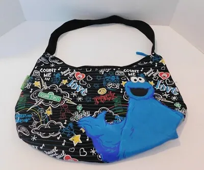 Sesame Street Collector Cookie Monster Shoulder Tote Hobo Style Shoulder Bag • $14.99