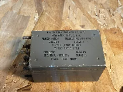 Vintage Freed Interstage Input Push-Pull Driver Audio Transformer #15326 • $39