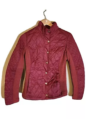 Great For Spring!! -  Merona Quilted Maroon Jacket - Women's Small • $15