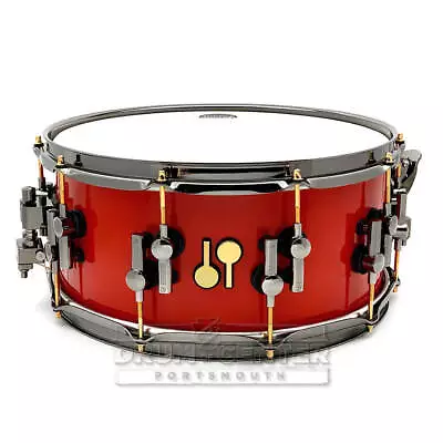Sonor SQ2 Heavy Beech Snare Drum 14x6.5 Flame Red W/Black & Gold Hardware • $1394.10