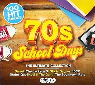 Various Artists : 70s School Days: The Ultimate Collection CD Box Set 5 Discs • £3.48