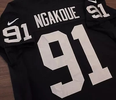 Yannick Ngakoue #91 Las Vegas Raiders Nike Vapor Elite Jersey 52 2xl • $159.99