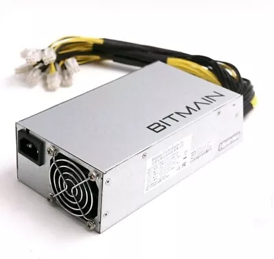 Bitmain Power Supply APW3++ 1600W Antminer A3 L3+ D3 S7 S9 110-250v -Minimal Use • $79