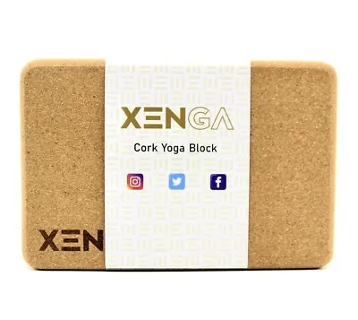 Xenga High Quality Premium Natural Cork Yoga Block 3 X 6 X 9  New • £9.99