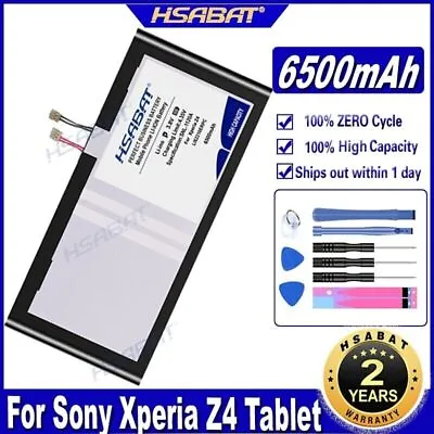 HSABAT LIS2210ERPX LIS2210ERPC 6500mAh Laptop Battery For Sony Xperia Z4 Tablet • $159.35