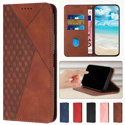 For IPhone 14 13 12 11 Pro Max XS XR 8 7 Plus SE3 Wallet Case Leather Flip Cover • $13.46