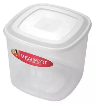 Beaufort Food Cake Dessert Storage Plastic Kitchen Clear Container With Lid - 3L • £6.99