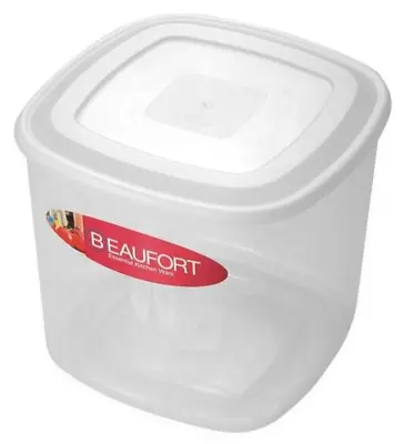 Beaufort Food Cake Dessert Storage Plastic Kitchen Clear Container With Lid - 5L • £7.50