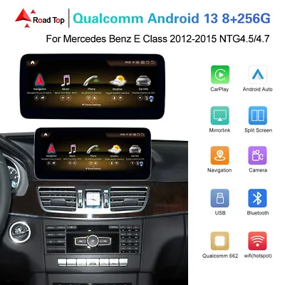 Android 13 Touch Screen Display For Mercedes Benz E Class W212 2010-2016 Carplay • $426.55