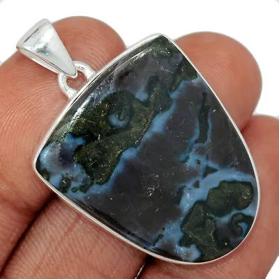 Natural Mystic Merlinite Crystal - Madagascar 925 Silver Pendant Jewelry CP32111 • $15.99