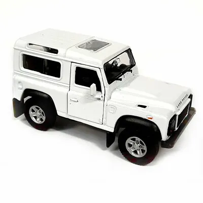 1/38 Scale Die Cast WHITE Land Rover Defender - Model Toy Car - Diecast Gift • £12.99
