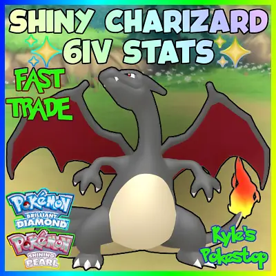 6iv 🌟shiny🌟 Charizard | Pokemon Brilliant Diamond & Shining Pearl Bdsp • $2.99