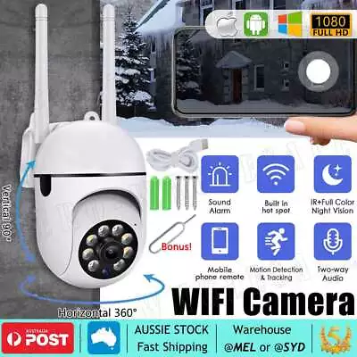 1080P HD IP Camera Outdoor Security CCTV PTZ WIFI Wireless Home Surveillance Cam • $22.85