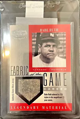 2001 Leaf Certified BABE RUTH 4/136 SSP Fabric Of The Game Used JERSEY Invest 📈 • $1199.99