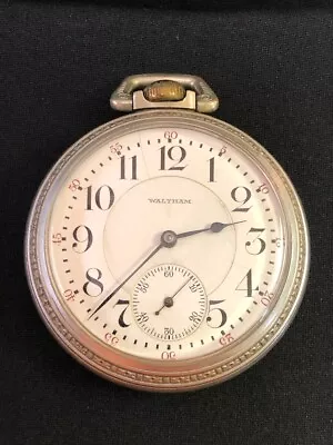 1913 Waltham No. 845 Pocket Watch 18s 21 Jewels – Runs / Works B • $82